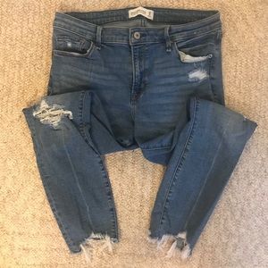 Mid Rise Skinny Ankle Jeans—Abercrombie